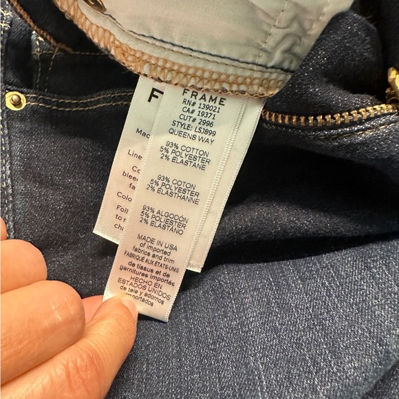 Frame Denim Le Skinny De Jeanne Jeans in Queens Way EUC - Picture 5 of 6